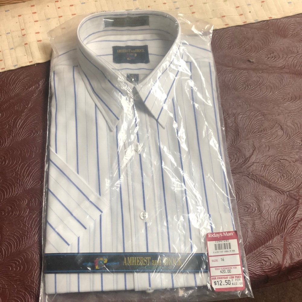 Amherst and Brock men's button down collared dress shirt